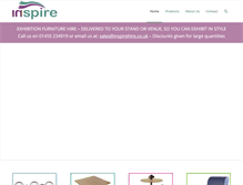 Tablet Screenshot of inspirehire.co.uk